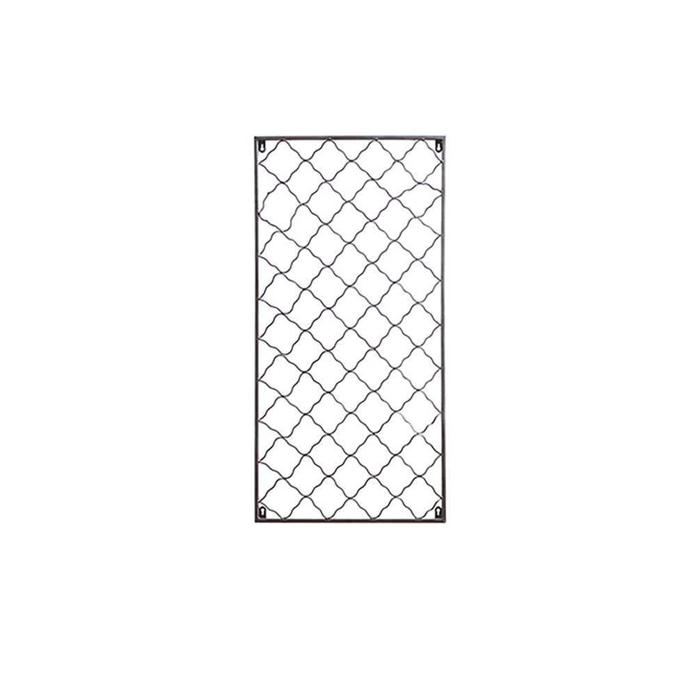 Black Grid Coat Rack Entryway Wall Mounted Rack window image