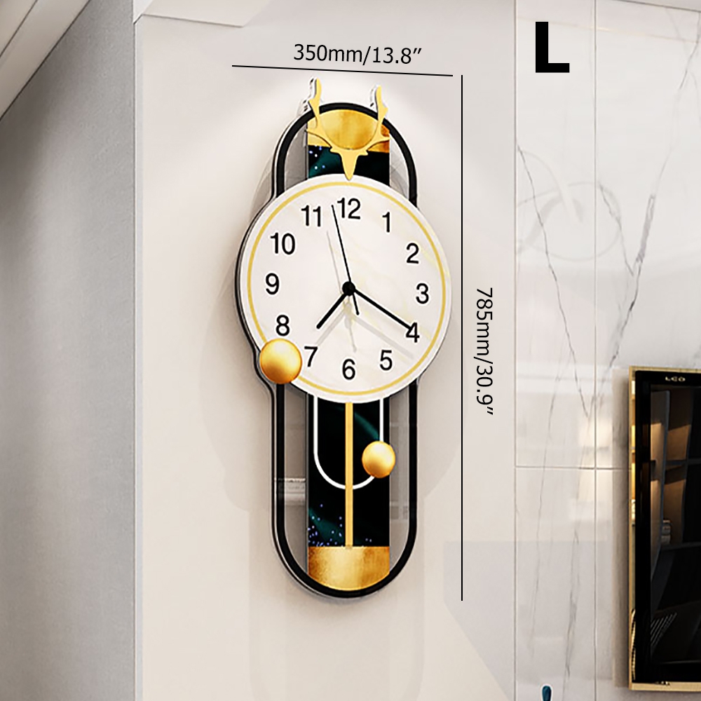 Small Modern Deer Head Creative Acrylic Wall Clock Home Decor window image