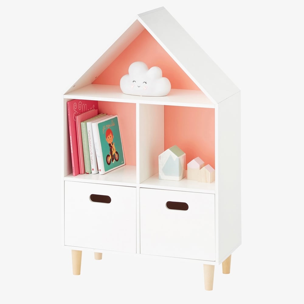 Kids' Storage Toy Organizer in White&Pink window image