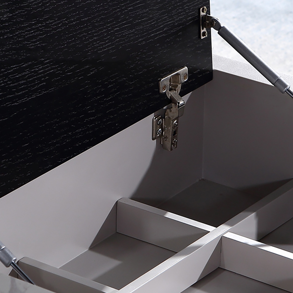 Modern Coffee Table with Storage Flip Top & Carbon Steel Legs window image