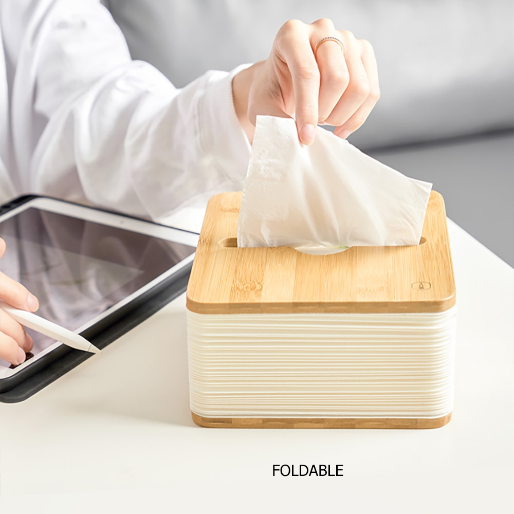 Environmentally-Friendly Foldable Organ Tissue Box Cover in White window image