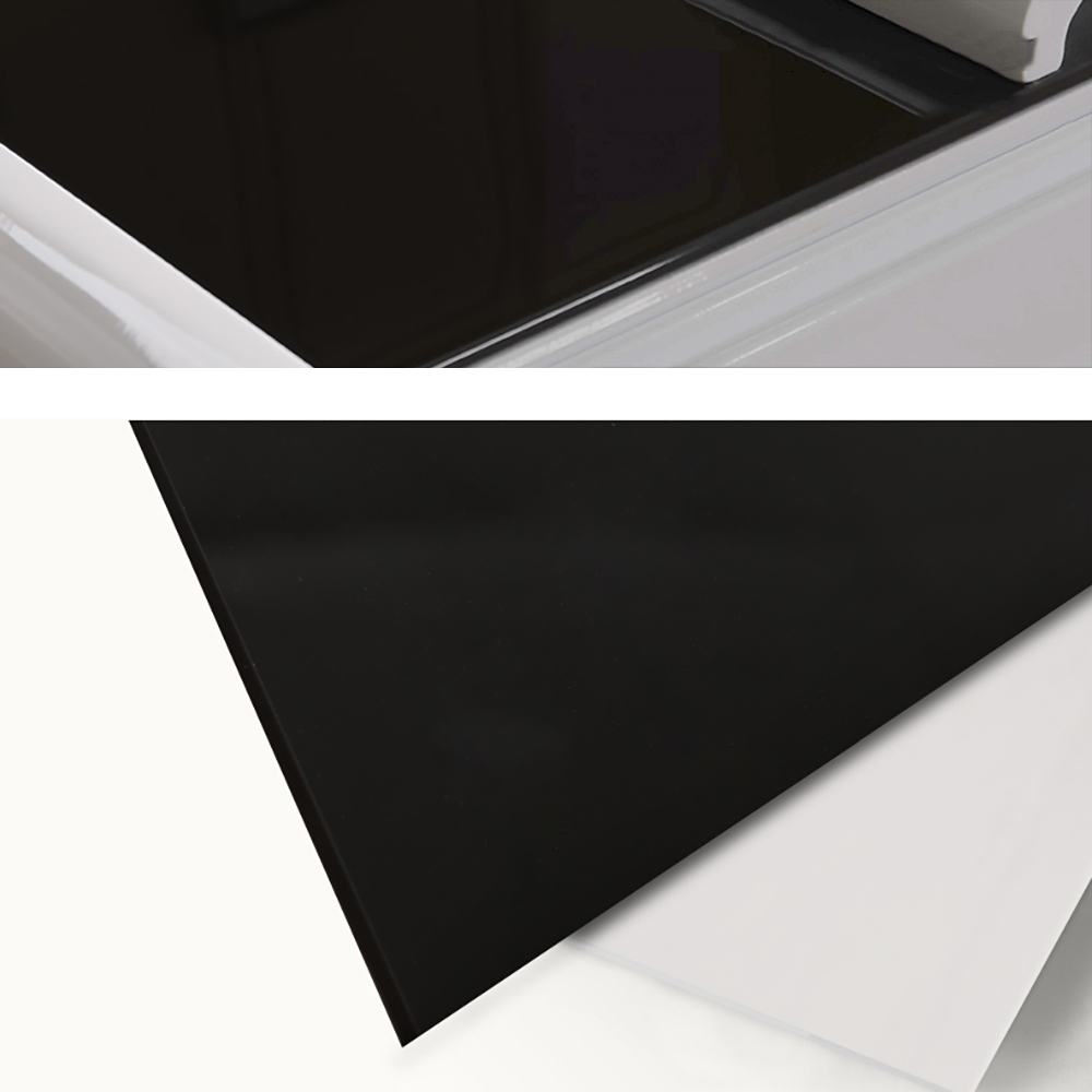 Modern Extendable Tempered Glass Coffee Table with Storage in Black & White window image