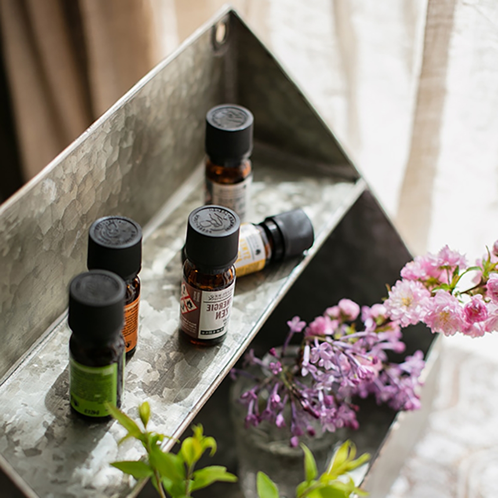 Retro 2-Tier Metal Pocket Shelves Organiser Garden Tool Storage Box window image