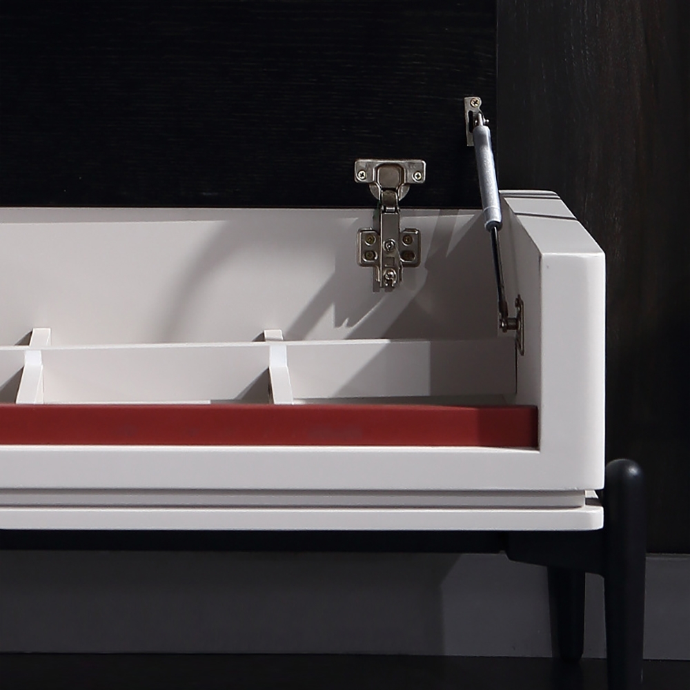 Modern Coffee Table with Storage Flip Top & Carbon Steel Legs window image