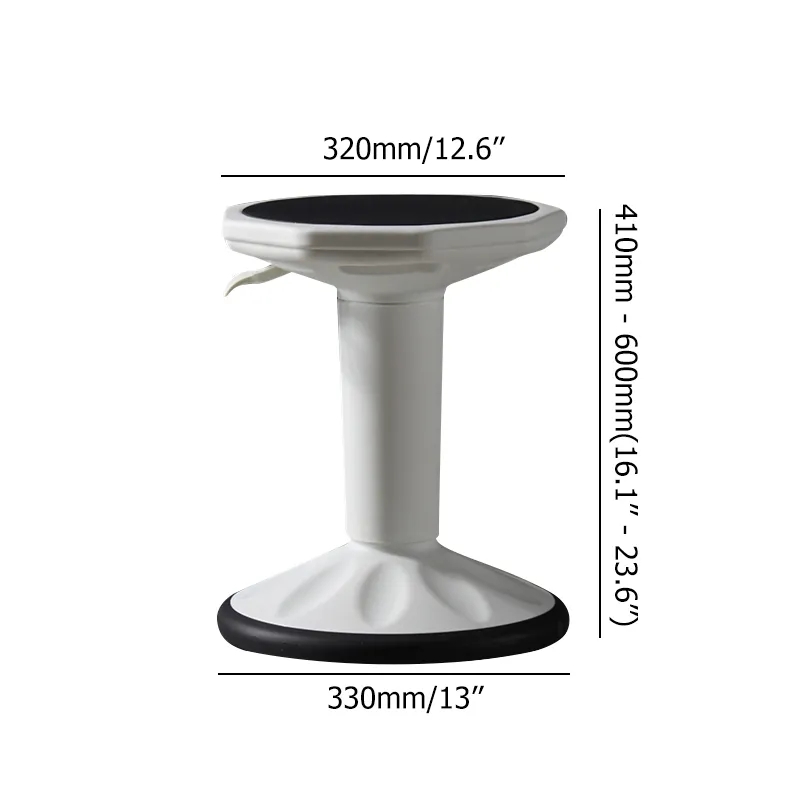 Modern Height Bar Stool with 2-Tone PP Material Bar Chair window image