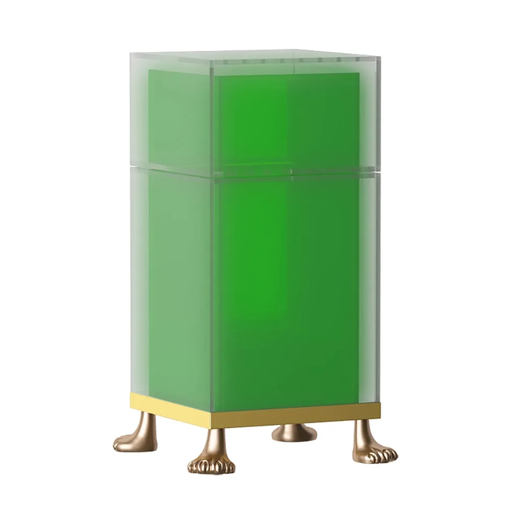 Double-Layer Makeup Brush Holder Organiser Dustproof with Lid & Pearls window image