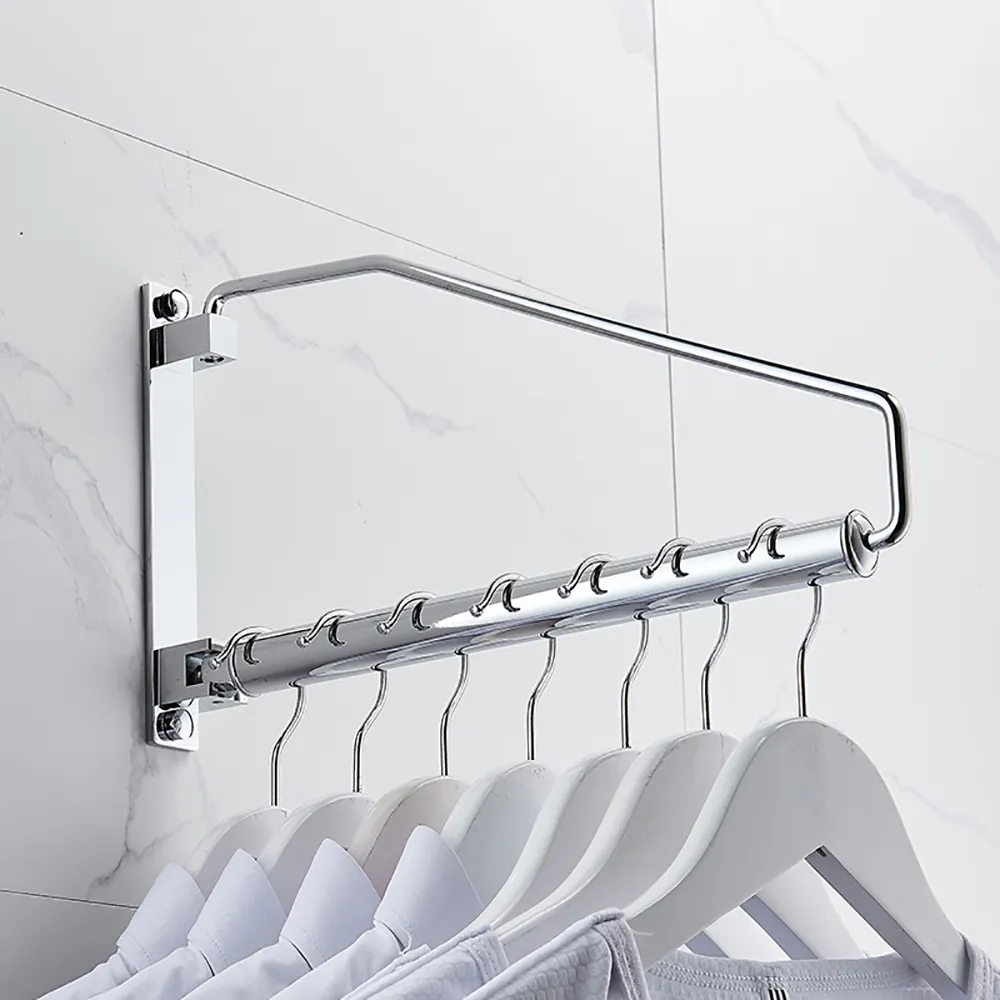 Porte-manteau mural pliable contemporain en laiton image de fenêtre