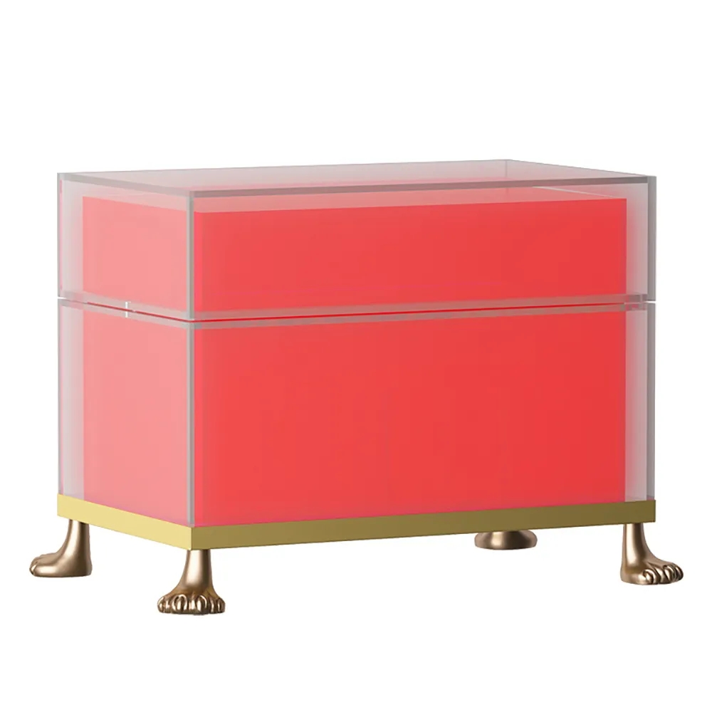 Modern Desk Lipstick Display Holder Storage Box with Lid for 28 Lipsticks window image