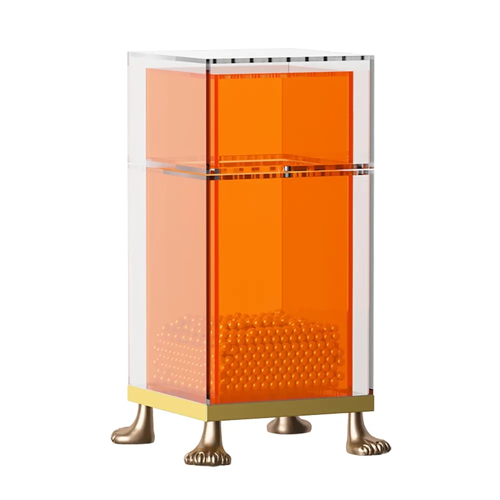 Double-Layer Makeup Brush Holder Organiser Dustproof with Lid & Pearls window image