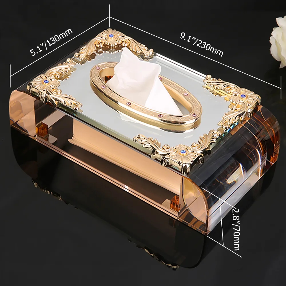 European Vintage Tissue Box Desk Decor Tissue Cover window image