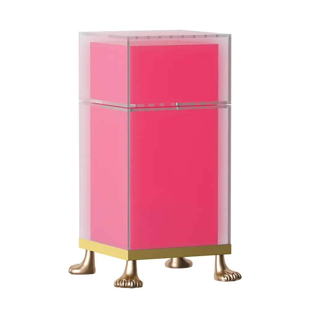 Double-Layer Makeup Brush Holder Organiser Dustproof with Lid & Pearls window image