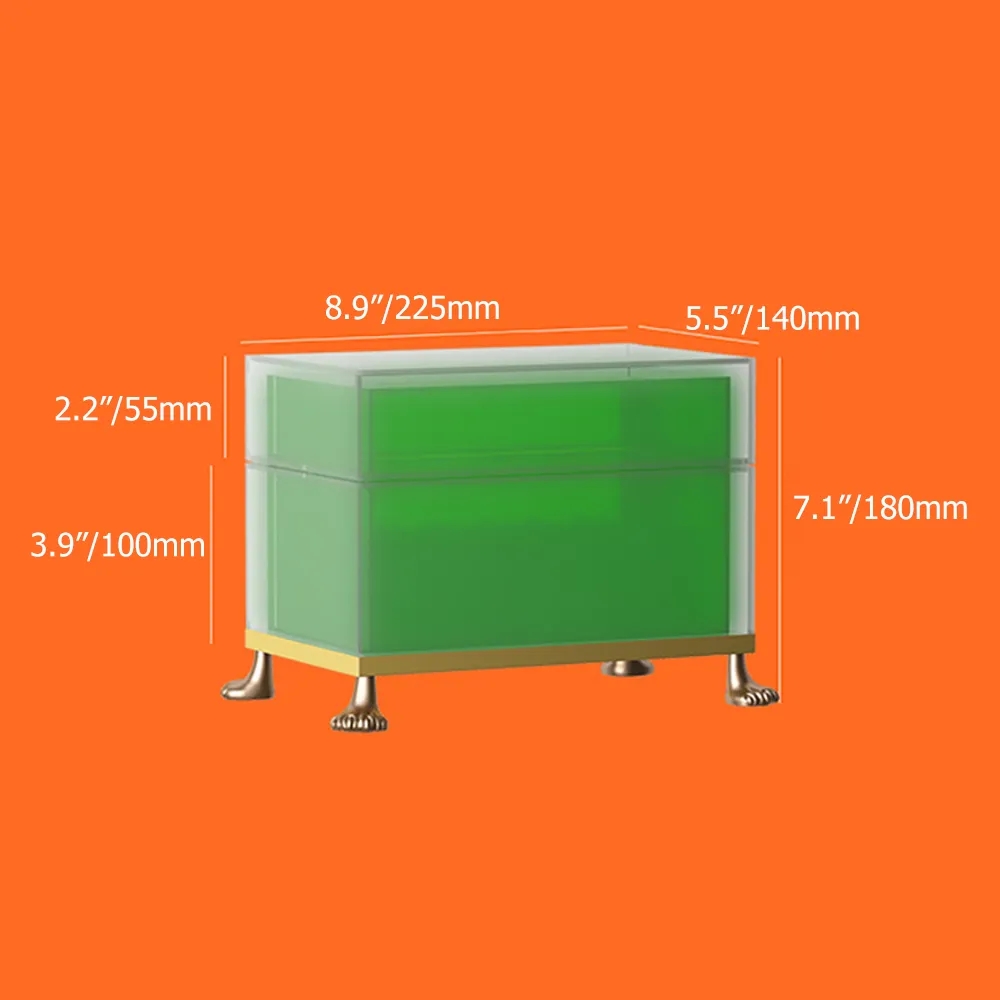 Modern Desk Lipstick Display Holder Storage Box with Lid for 28 Lipsticks window image