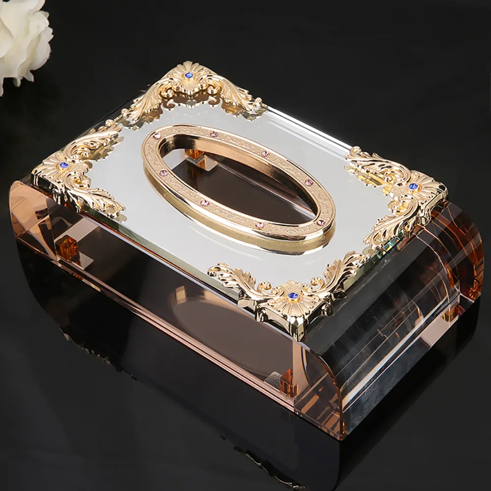 European Vintage Tissue Box Desk Decor Tissue Cover window image
