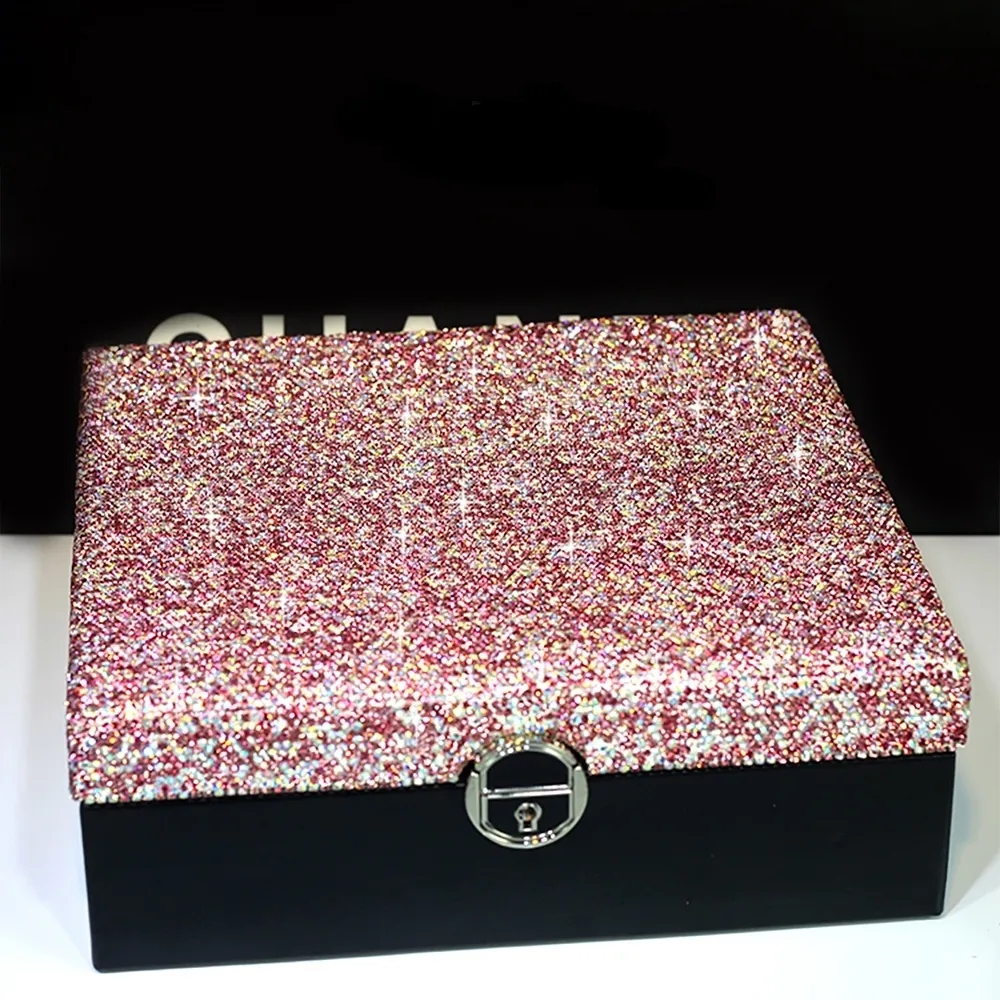 Modern Luxury Shiny Jewelry Box Desk Organiser with Mini Box window image