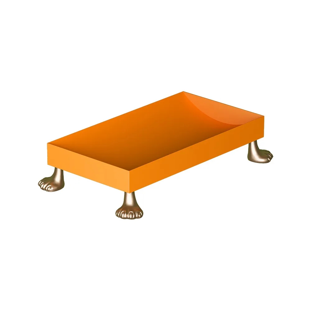 Metal Entryway Key Tray Desktop Organiser Creative Storage Decor window image