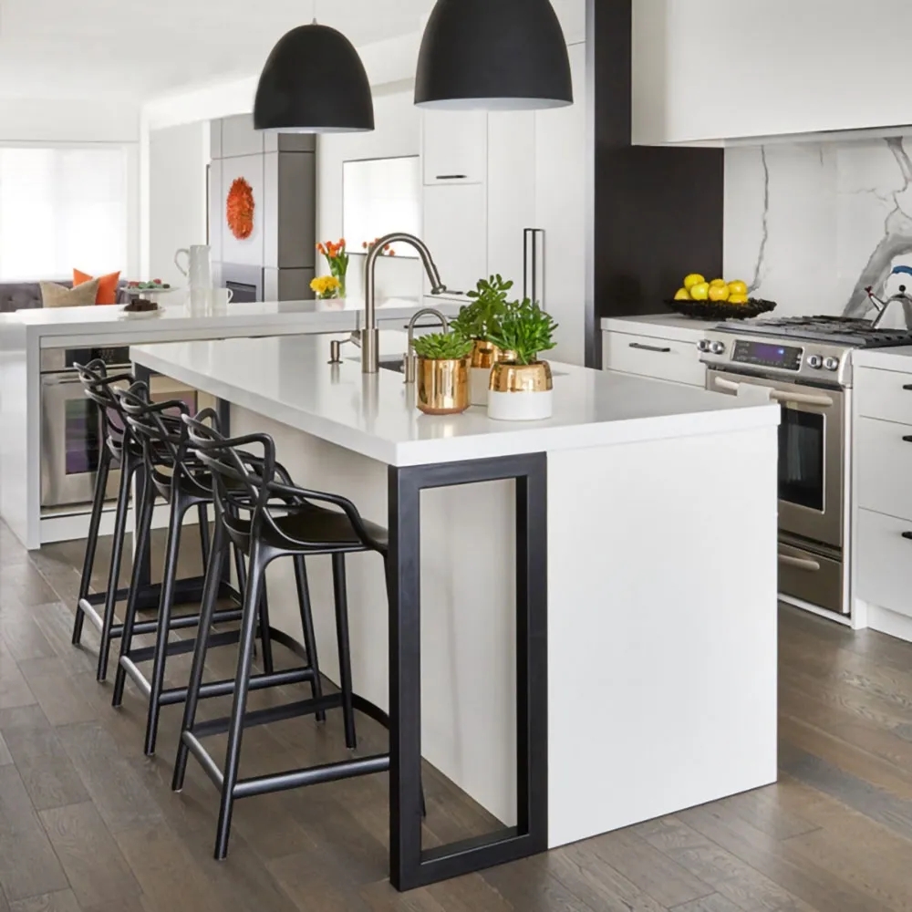 Modern Black 750mm Plastic Bar Stool Counter Stool window image