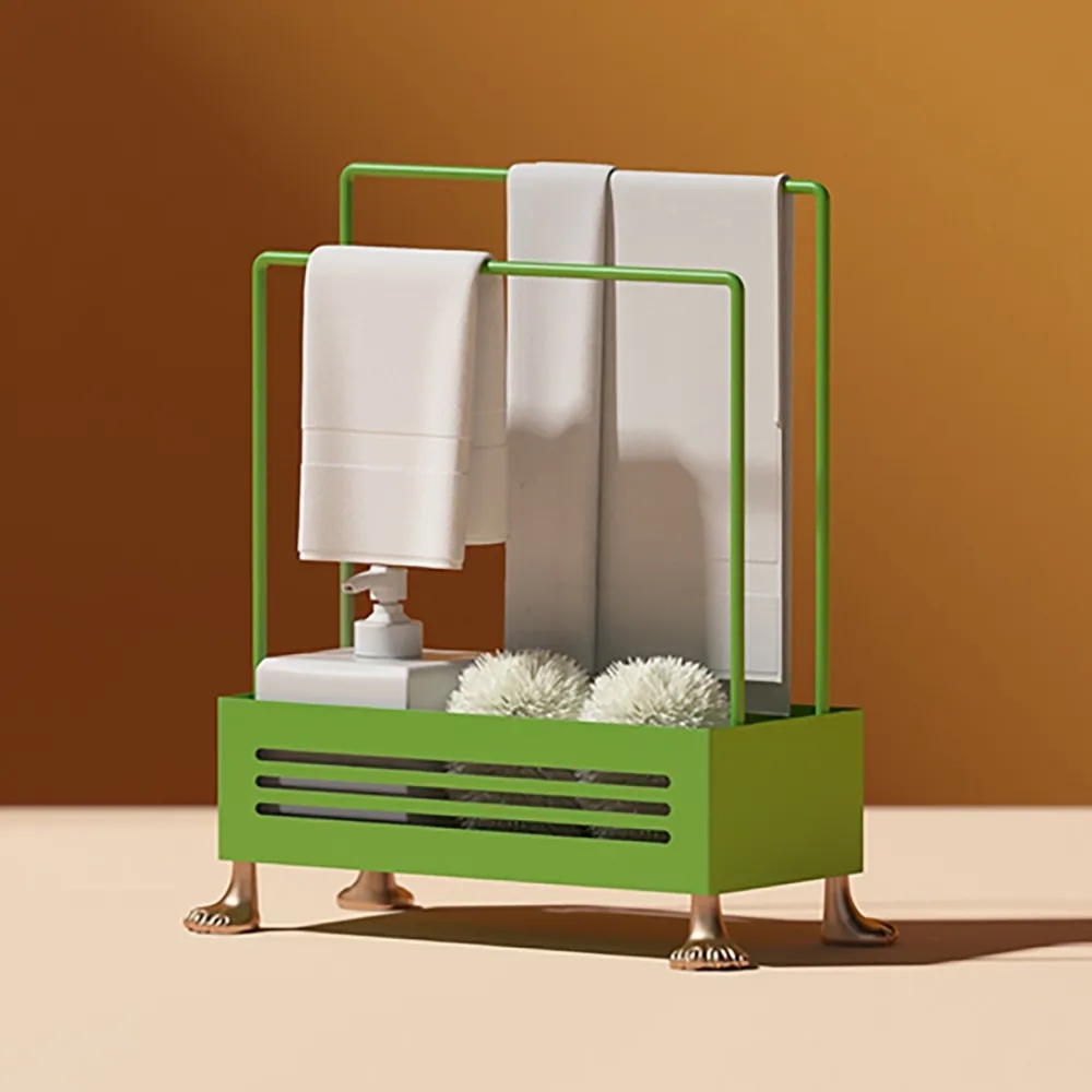 Modern Kitchen Drying Dish Rack Desktop Sponge Rack window image