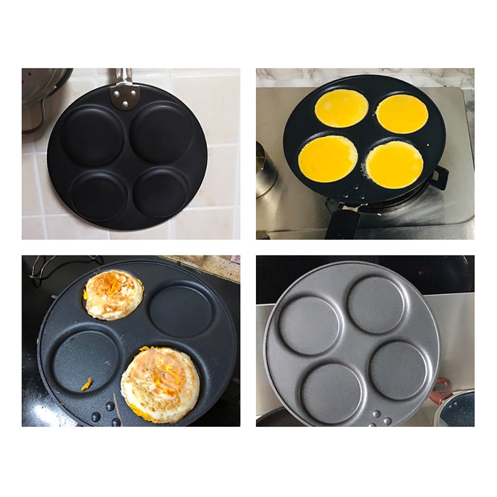 4-Cup Egg Frying Pan Poached Egg Cooker Burge Pancake Maker window image
