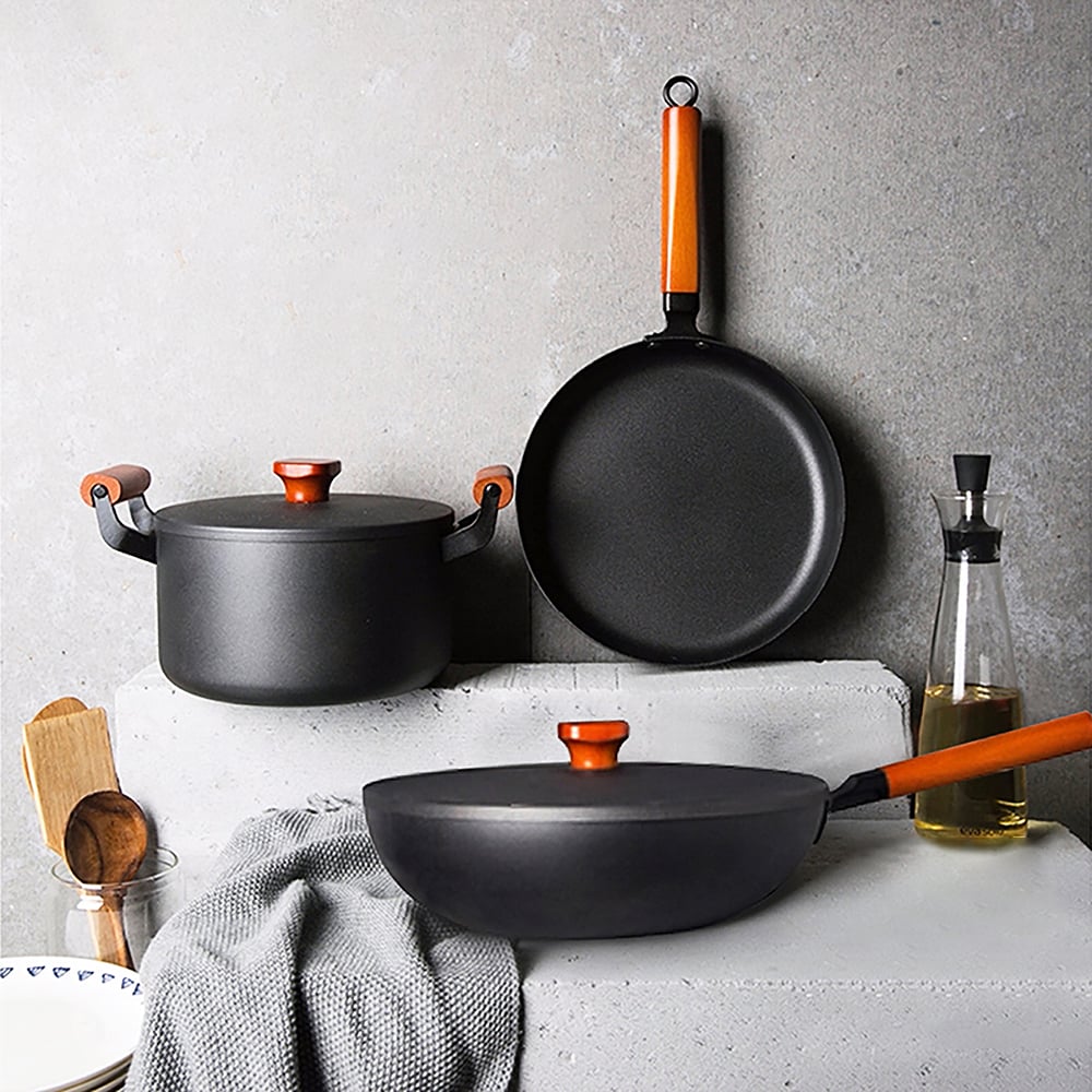 5 Piece Carbon Steel Nonstick Cookware Set window image