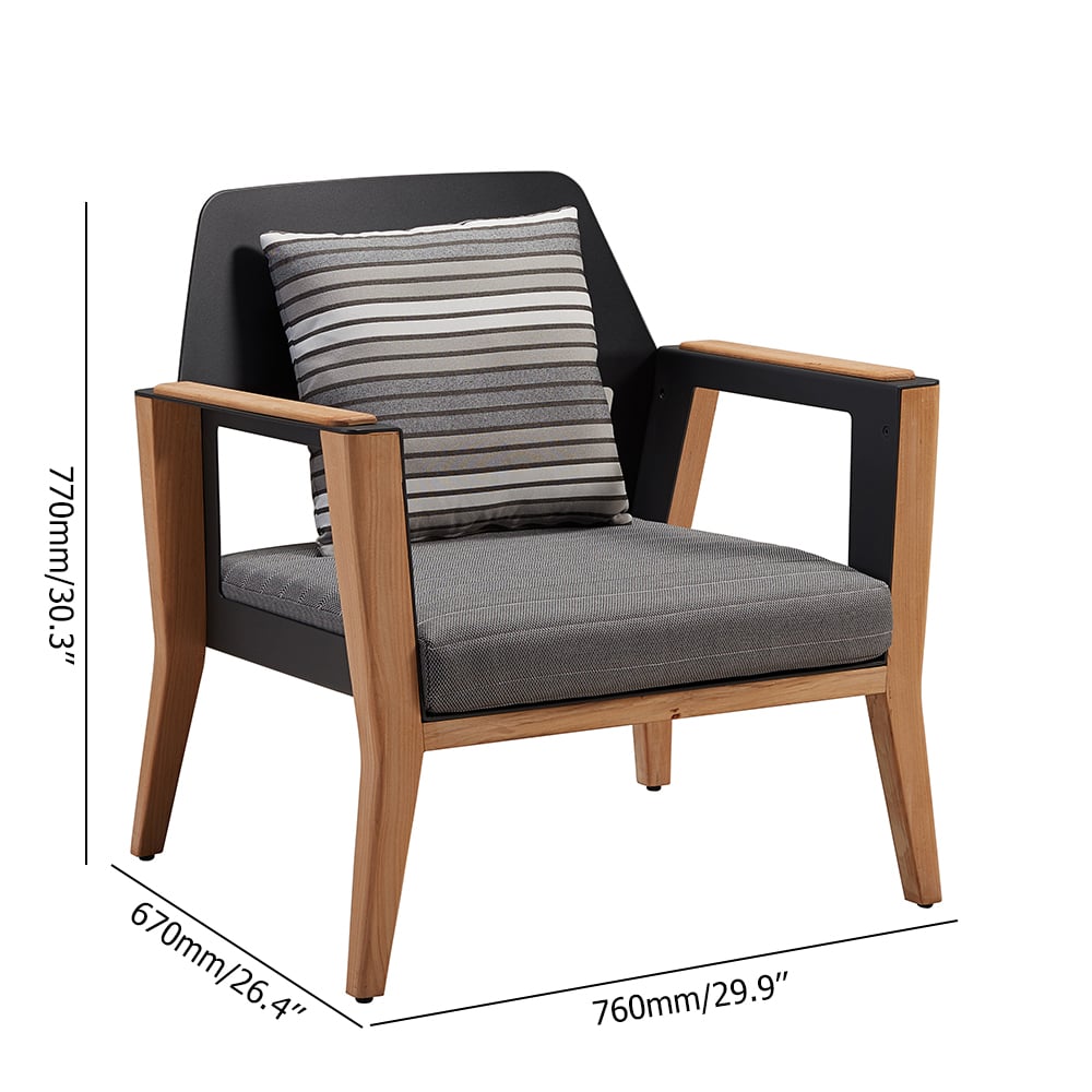 7-Pieces Outdoor Dining Set with Aluminium Frame and Ceramic Glass Dining Tabletop window image