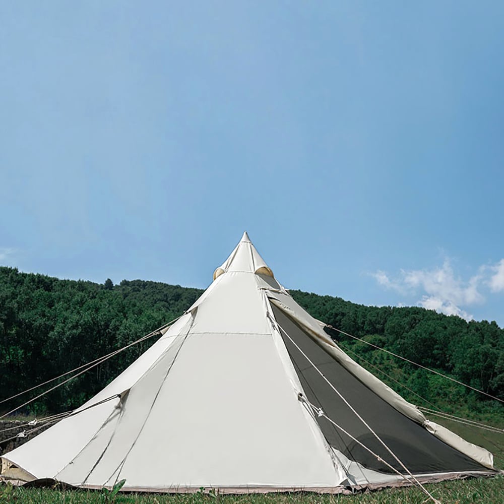 Era 230 outdoor camping 3-4 persoons tent met T/C polygoon ontwerp PU2000mm waterdicht Vensterafbeelding