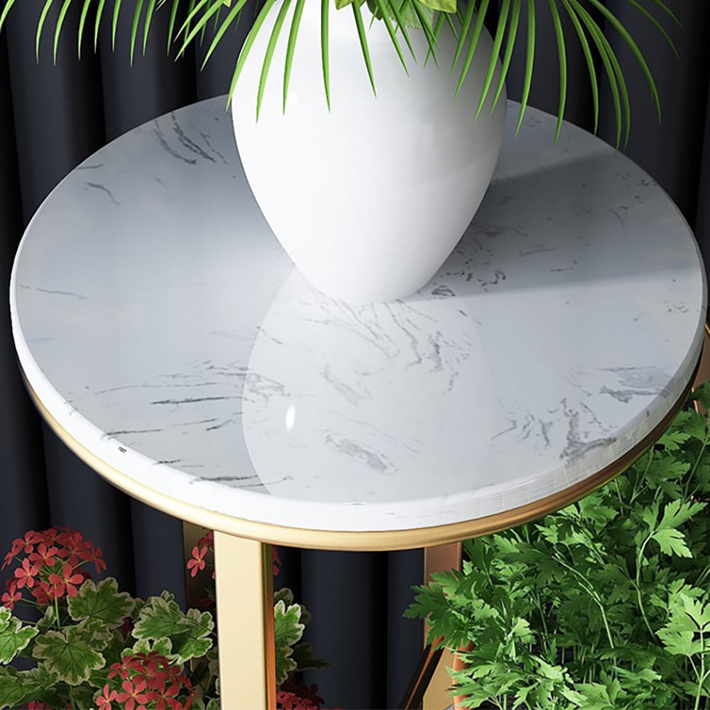 Présentoir autoportant nordique pour plantes Doré image de fenêtre