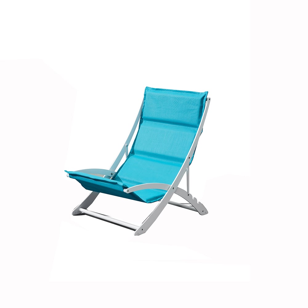 High Back Patio Chair with Aluminum Frame in Blue window image