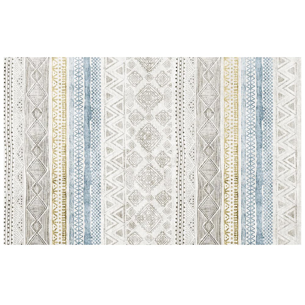 1800mm × 2700mm Modern Nordic Geometric Multi-coloured Rectangle Area Rug window image