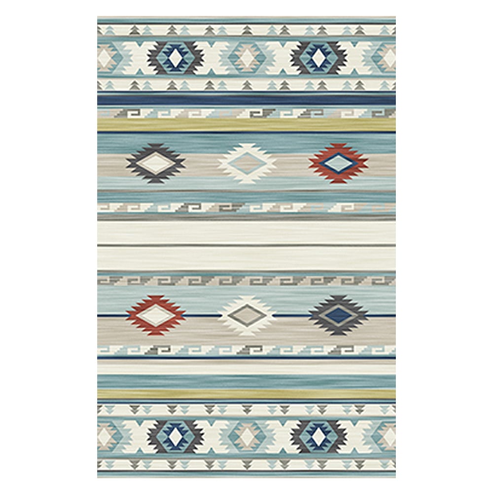 3000mm × 4000mm Modern Simple Geometric Multi-coloured Rectangle Area Rug window image