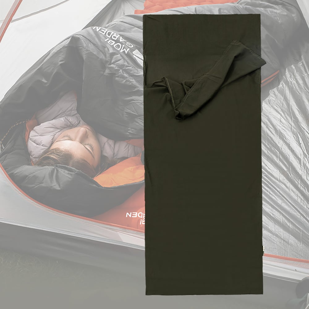 Cotton Sleeping Bag Liner 1 Person Portable Envelope Sleeping Bag Liner of Multifunction window image