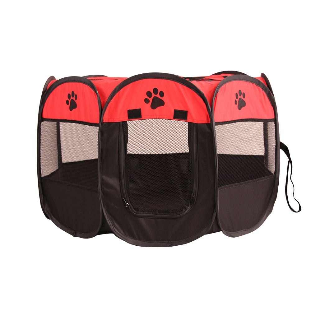 Octagonal Pet Tent Oxford Cloth Outdoor Folding Cage Tent window image