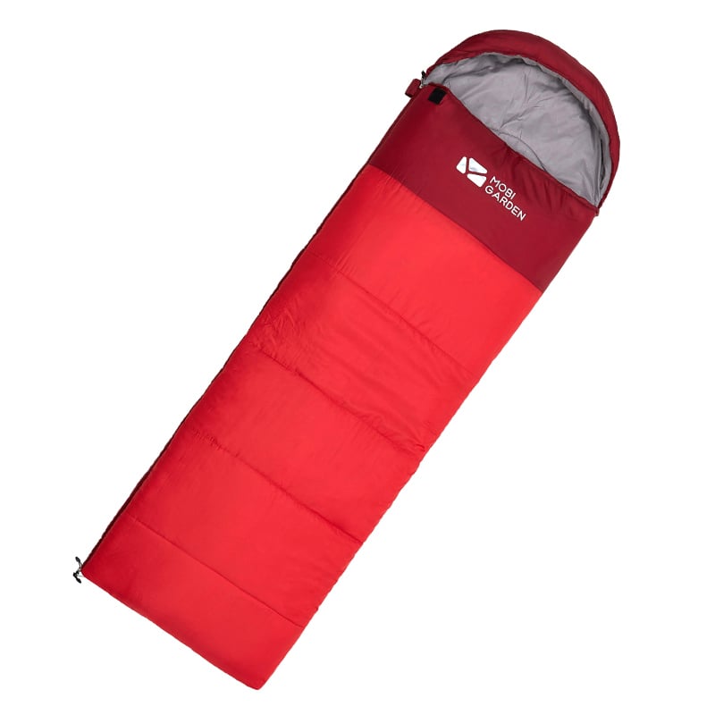 1 Person Winter Cotton Filling Windproof Splicing Envelope Sleeping Bag window image