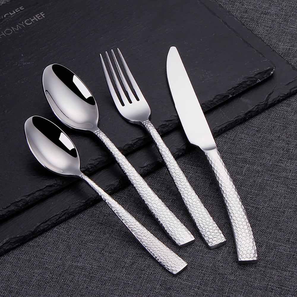 16 Pieces Stainless Steel Flatware Set Cutlery Set, Service for 4 window image