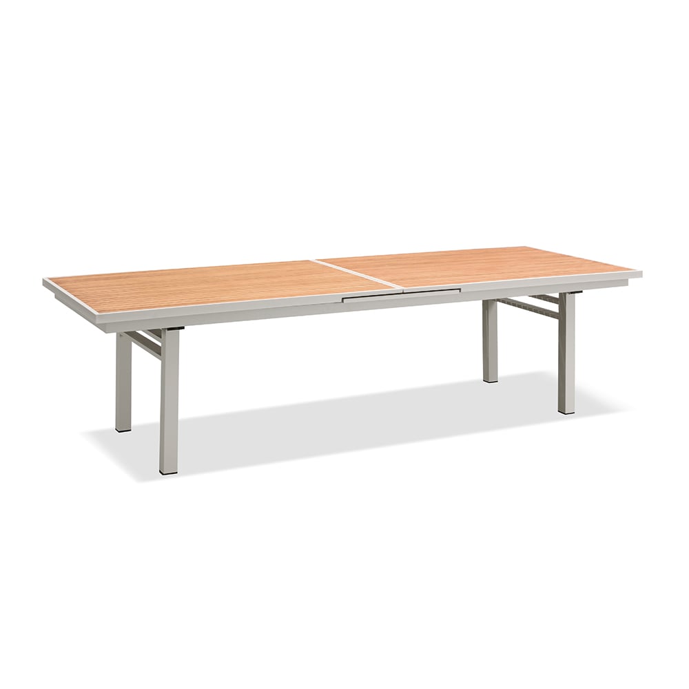 9-Pieces Outdoor Dining Set with Extendable Table and 8 Side Chairs window image