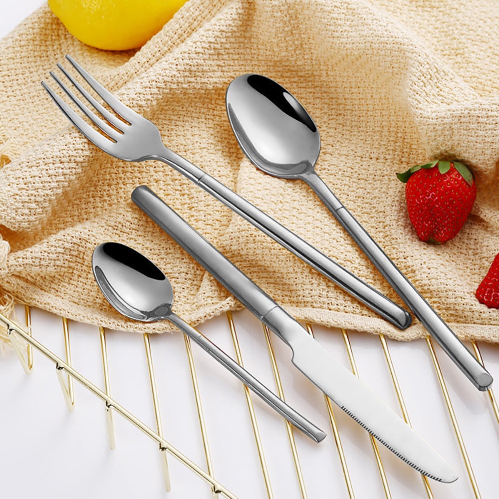 16 Pieces Stainless Steel Flatware Set Cutlery Set, Service for 4 window image