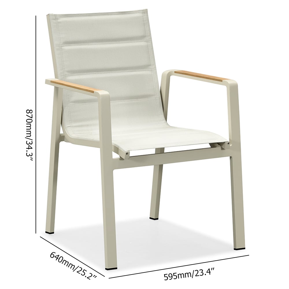 9-Pieces Outdoor Dining Set with Extendable Table and 8 Side Chairs window image