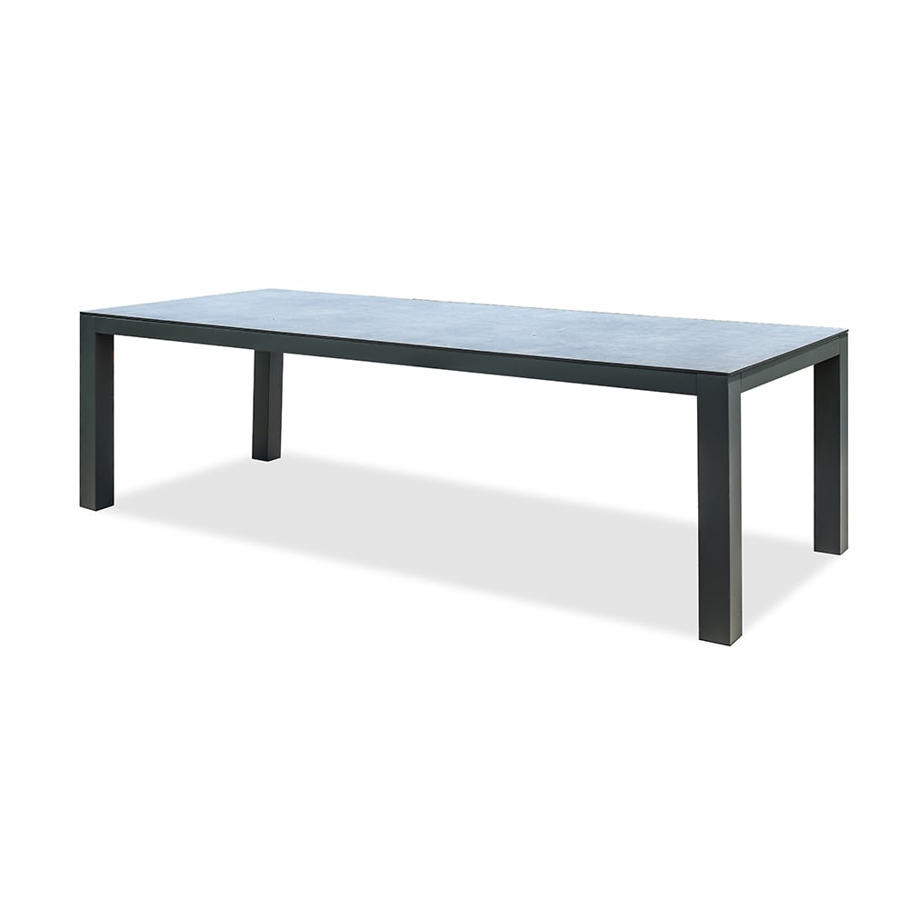 7-Pieces Aluminum Outdoor Dining Set with Webbing Chairs and 4 Legs Dining Table window image