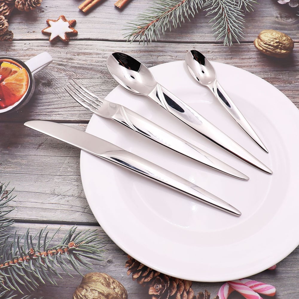 16 Pieces Stainless Steel Flatware Set Cutlery Set, Service for 4|Homary