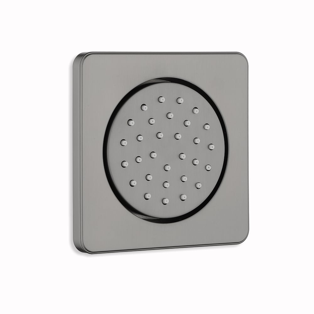 Wall Mounted Square Solid Brass Single Function Swiveling Body Spray ...