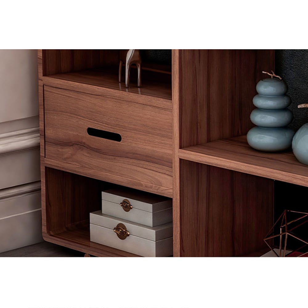 800mm Vintage Rectangular Wooded Console Table with 1-Drawer & Shelves window image