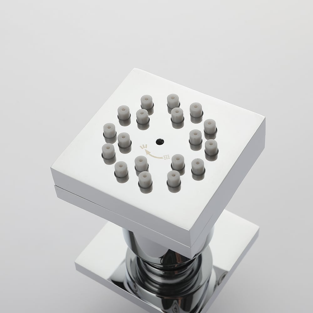 2-Function Twist Body Spray Wall Mounted Body Jet Bathroom Accessories 3 PCS window image