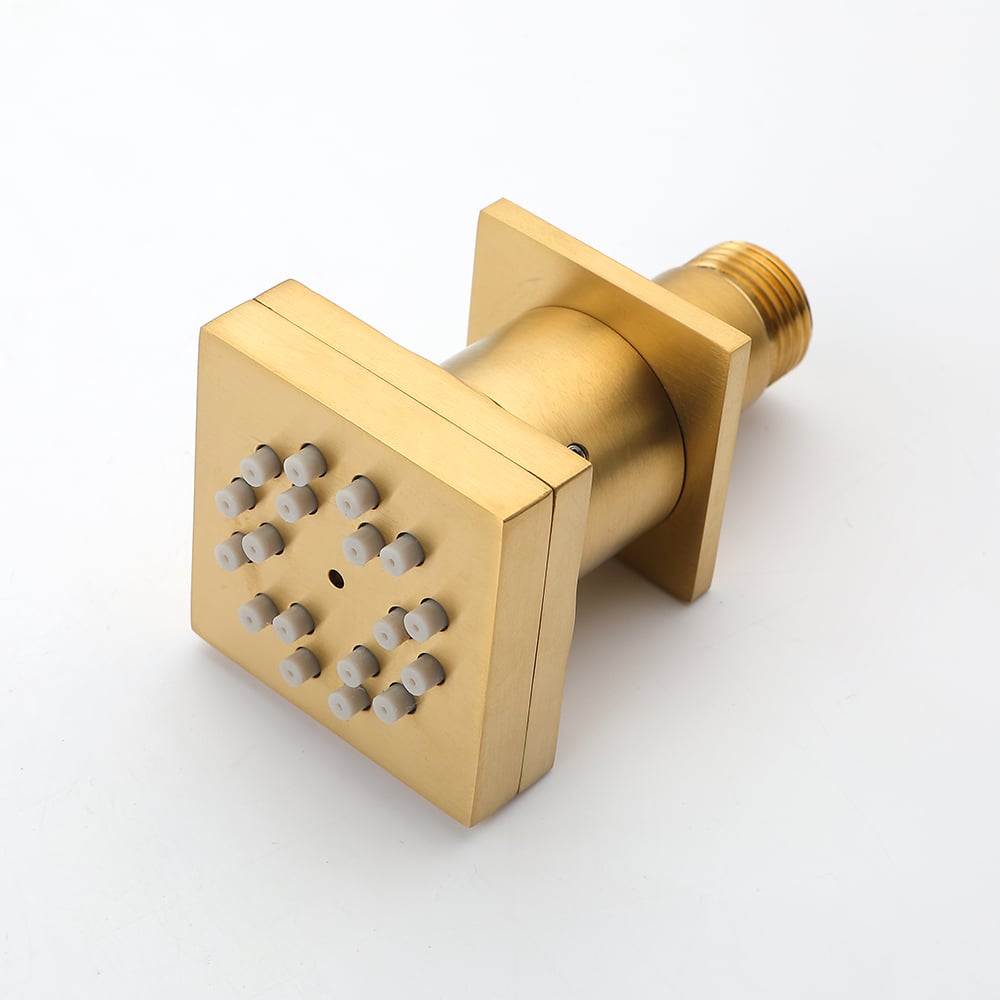 2-Function Twist Body Spray Wall Mounted Body Jet Bathroom Accessories 3 PCS window image