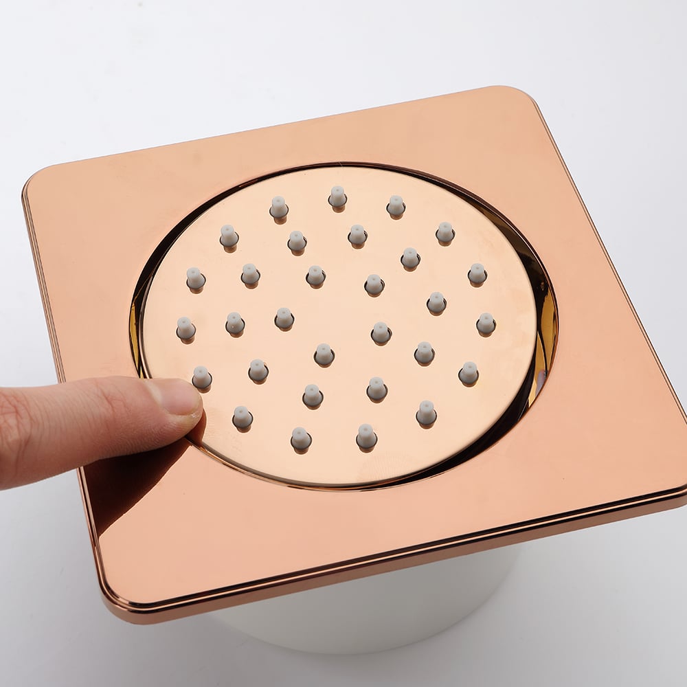 Wall Mounted Square Solid Brass Single Function Swiveling Body Spray ...