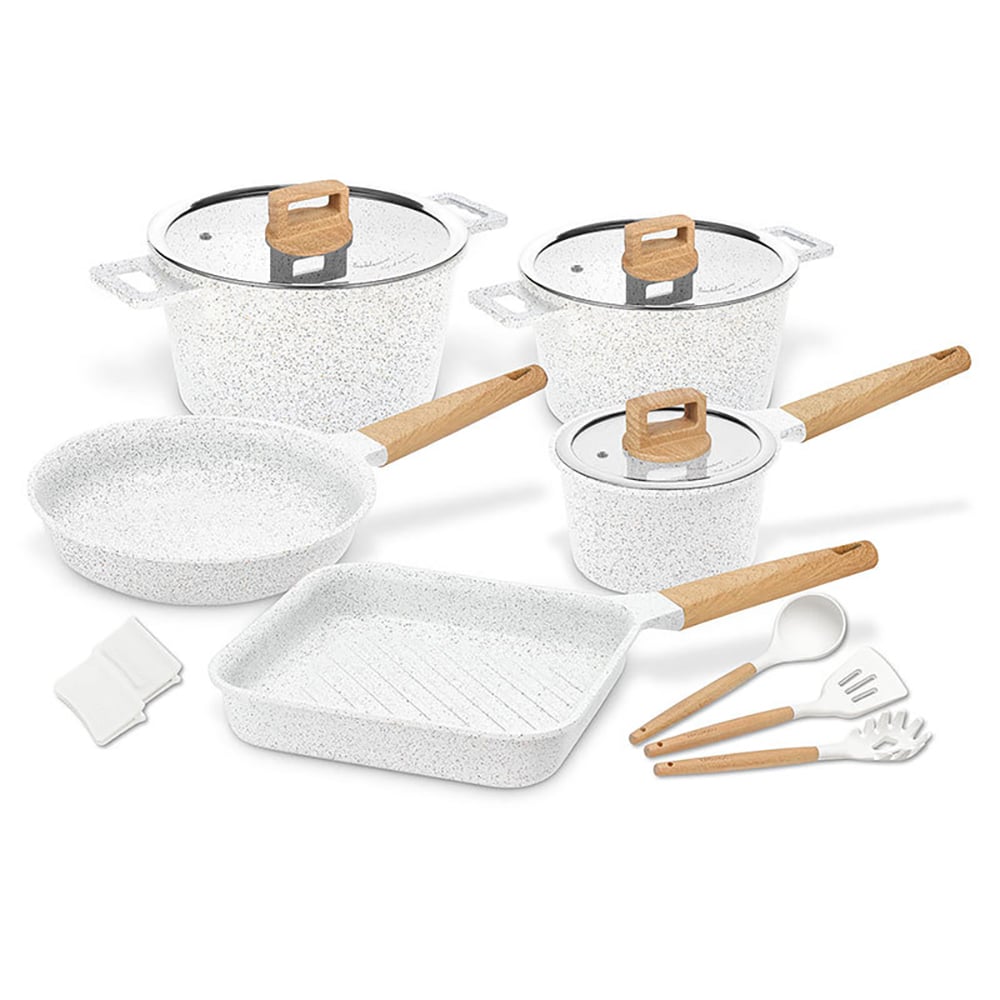 13 Pieces Nonstick Aluminum Cookware Set Pots And Pans window image