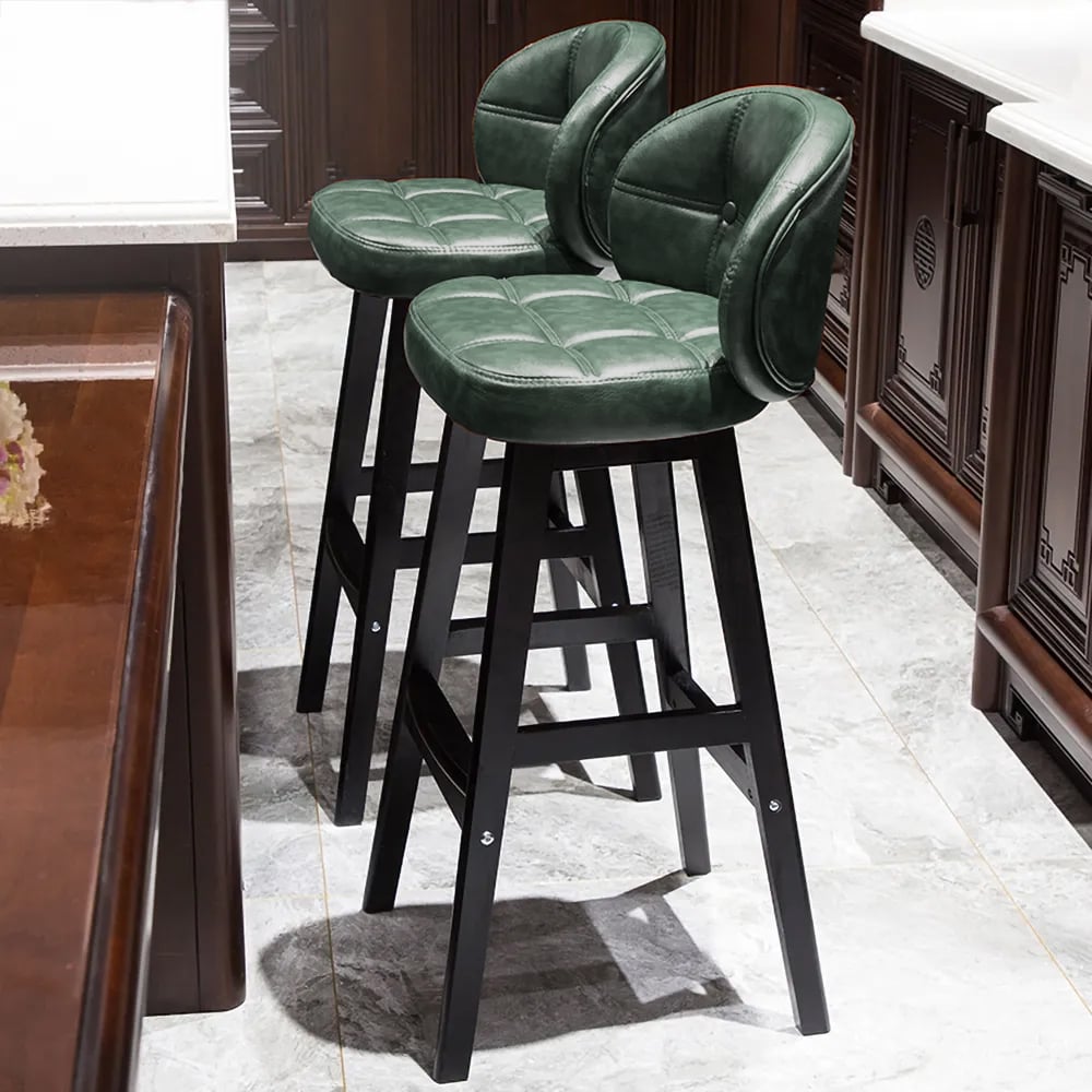 Kosmi Set 4 Sgabelli Da Bar Industriali Verde Menta – Altezza 66 Cm, Impilabili, In Metallo, Per Isola Cucina