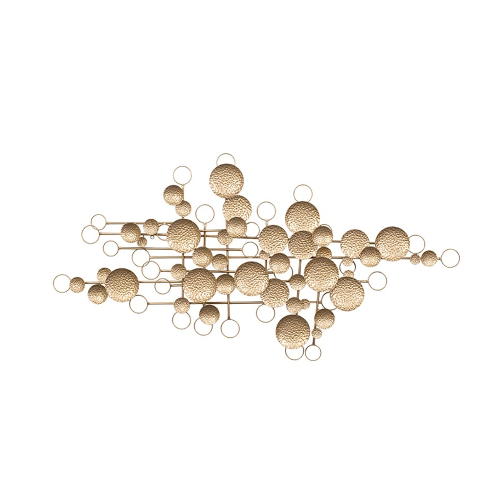 3D Creative Starry Sky Design Golden Artistic Geometric Metal Wall Decor window image