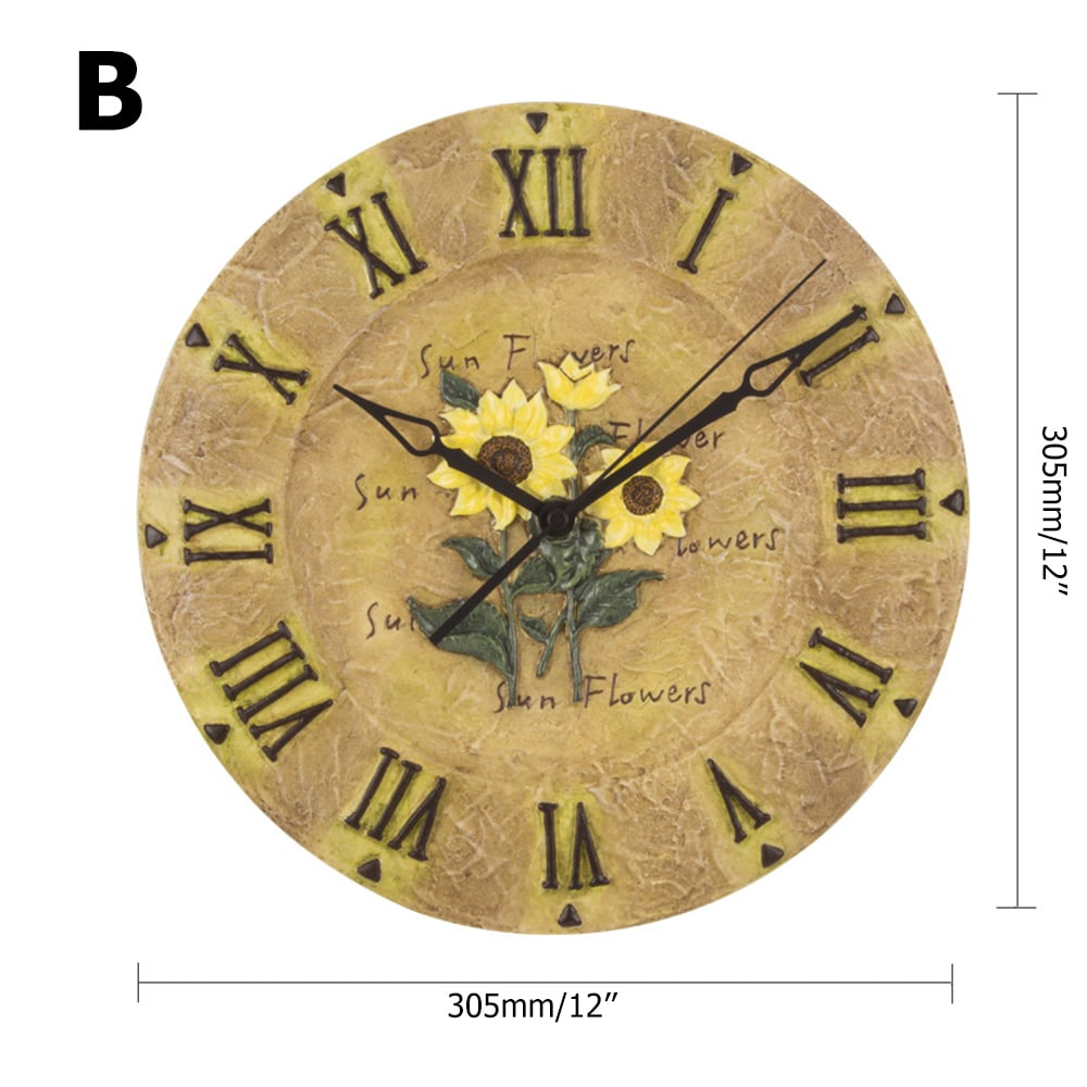 European-Style Innovative Roman Digital Wall Clock with Unique Floral Design window image