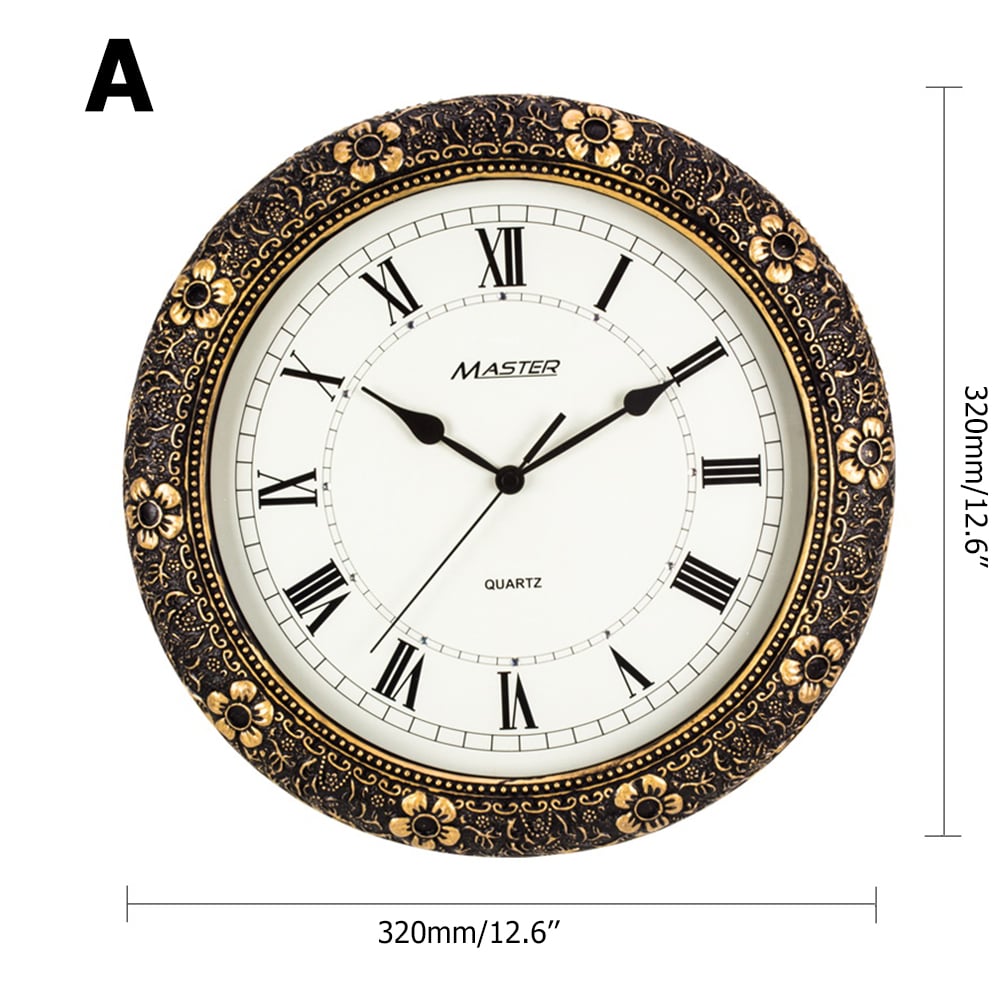 European-Style Innovative Roman Digital Wall Clock with Unique Floral Design window image