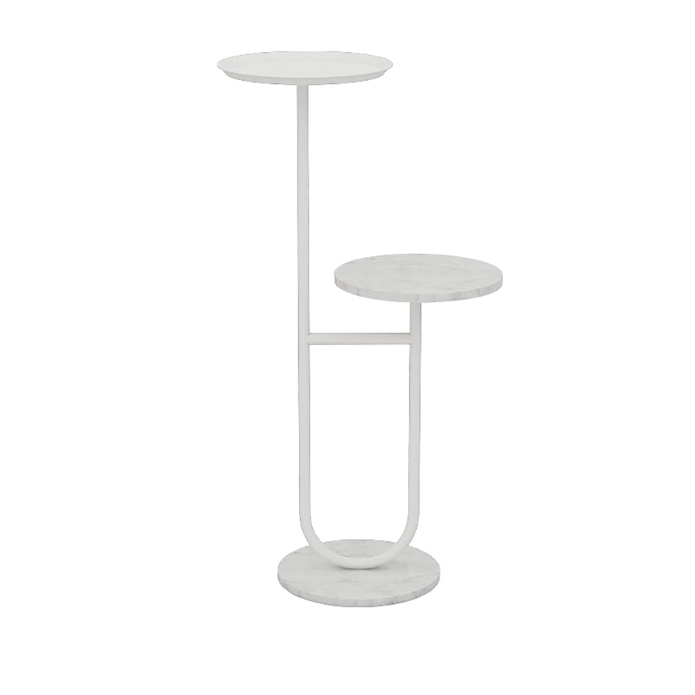Table d'extrémité contemporaine pour plantes d'intérieur blanc image de fenêtre