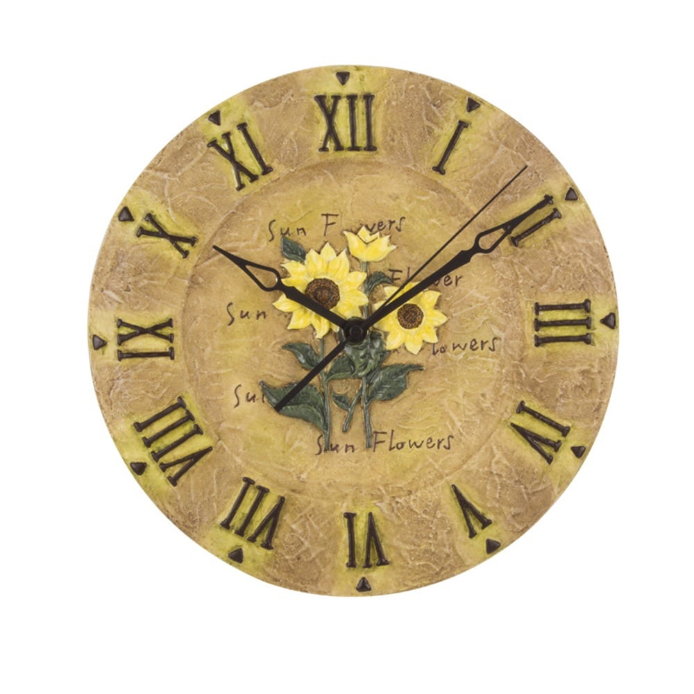 European-Style Innovative Roman Digital Wall Clock with Unique Floral Design window image